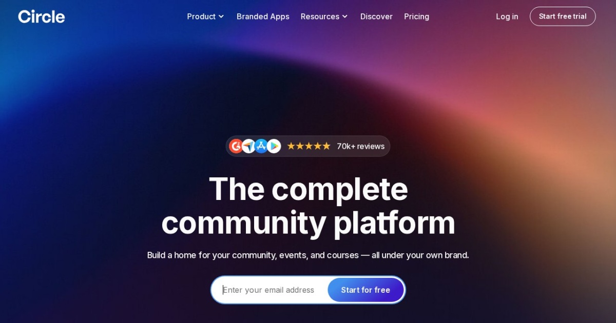 Screenshot of Circle.so