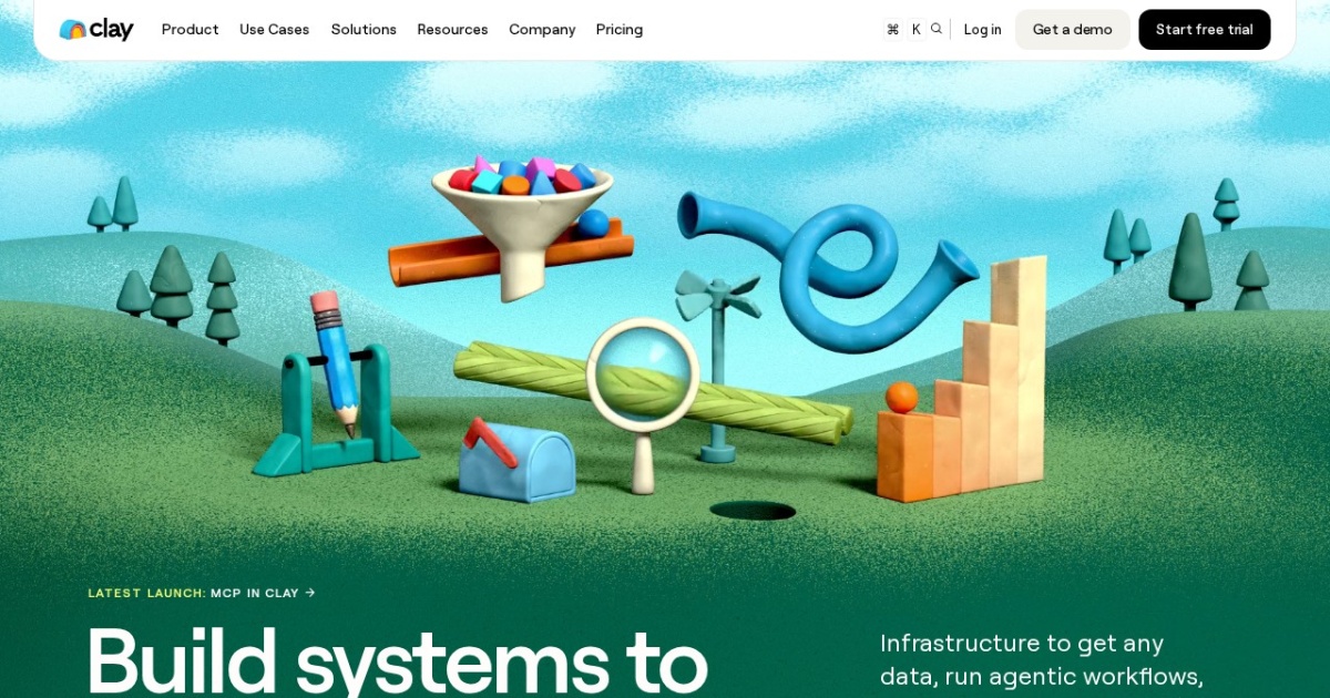 Screenshot of Clay.com