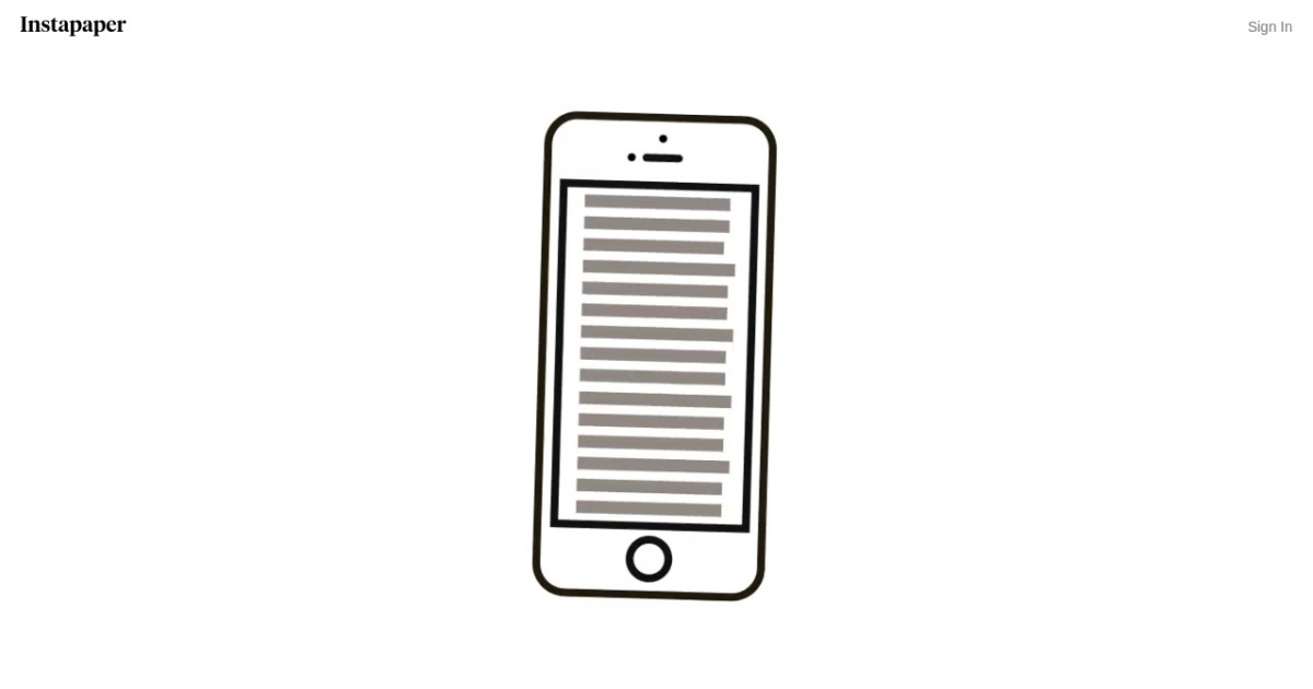 Screenshot of Instapaper