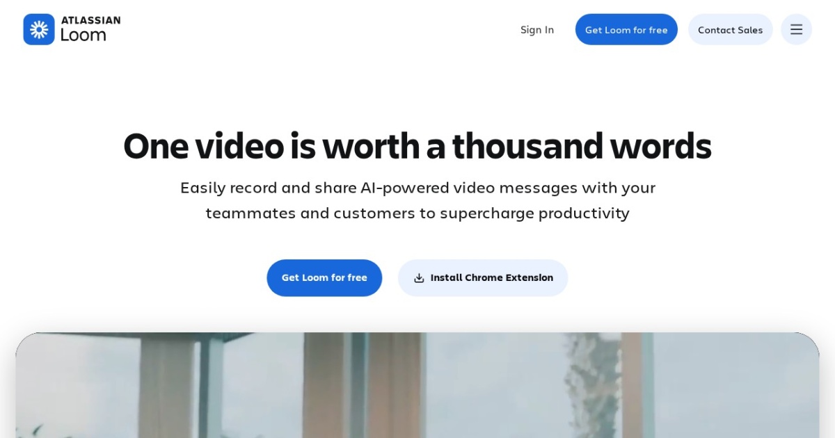 Screenshot of Loom (loom.com)