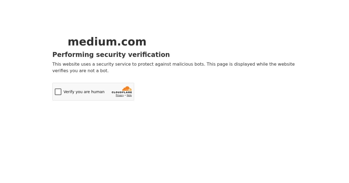Screenshot of Medium
