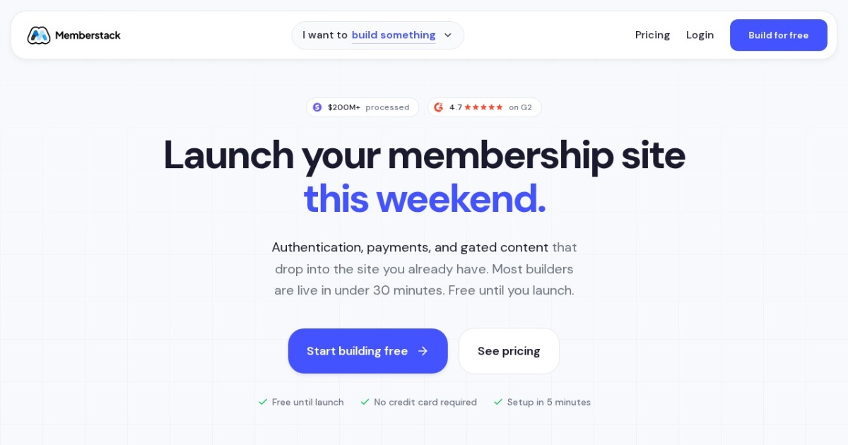Screenshot of Memberstack