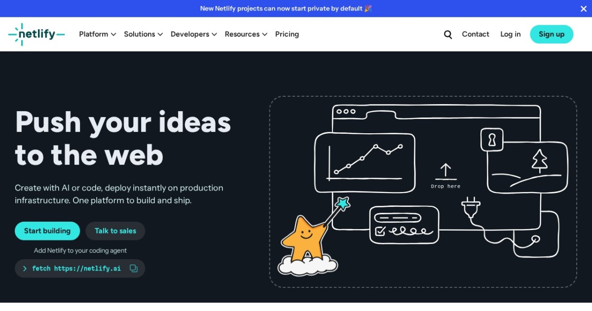 Screenshot of Netlify