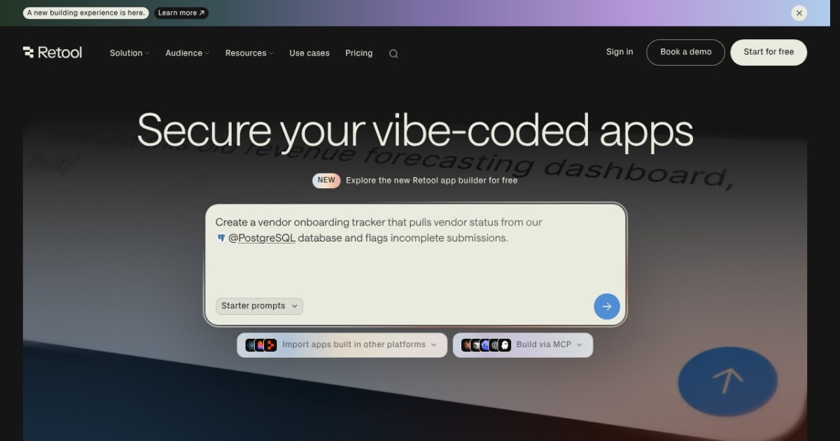 Screenshot of Retool
