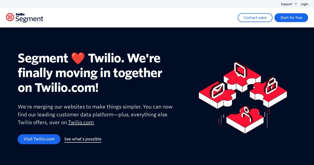 Screenshot of Segment (Twilio Segment) — Customer Data Platform