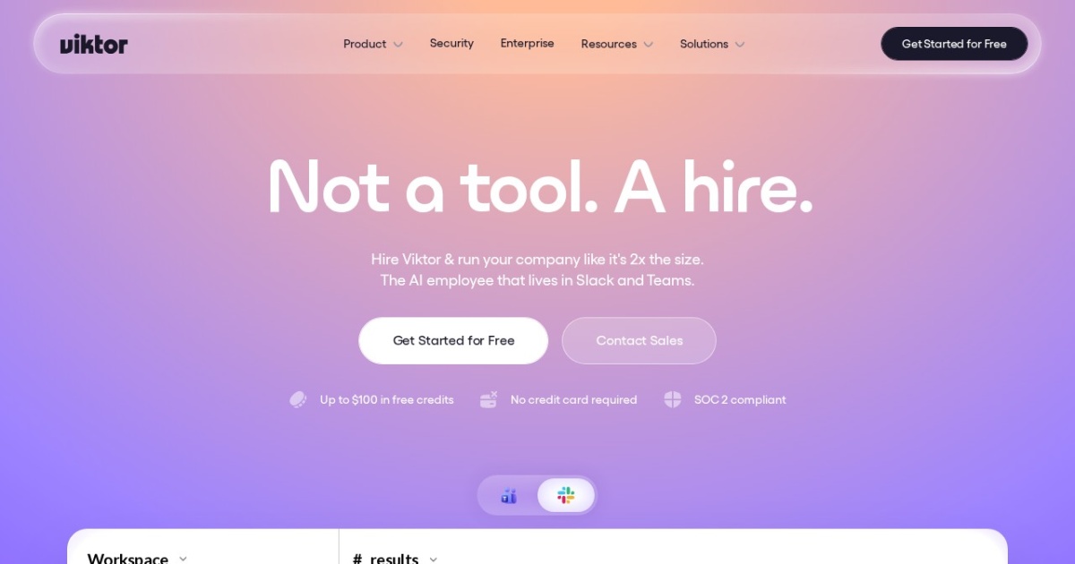 Screenshot of Viktor.com